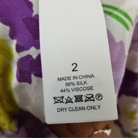 Kate Spade Swing Floral Jacquard Wrap Dress Silk Blend 🧡 - Picture 7 of 7